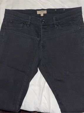 Burberry Black Denim Jeans with Logo Patch